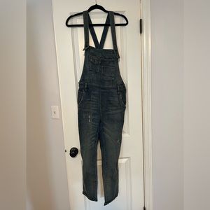FreePeople cross back overalls
